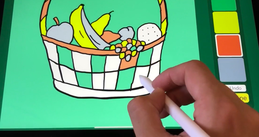 GLASS development images, from Apple Pencil drawing to the vector editor.: Apple Pencil