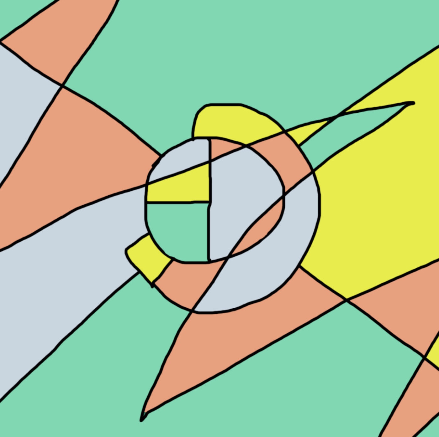 GLASS development images, from Apple Pencil drawing to the vector editor.: Freeform Failure
